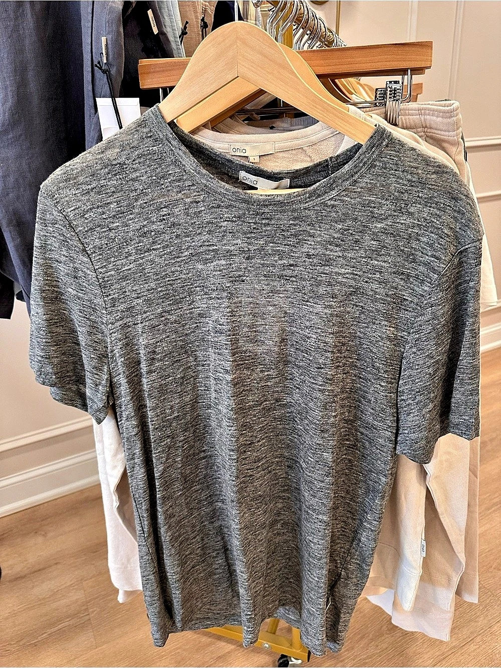 NWT Onia Chad Linen Tee